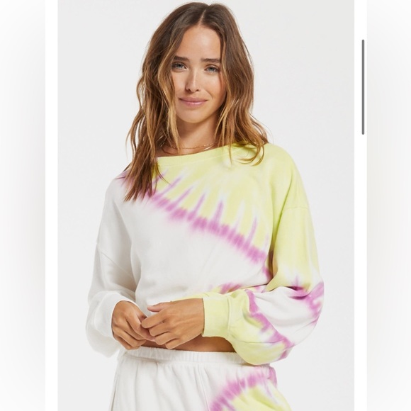 Z Supply Sunburst Tie-Dye Sweatshirt - Picture 1 of 6